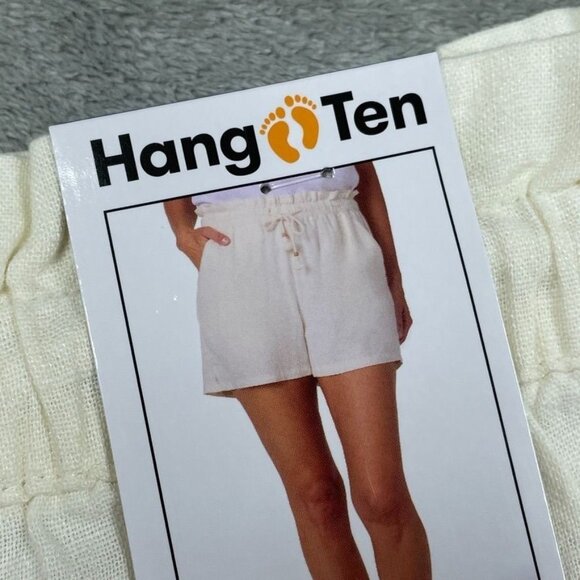 Hang Ten Women’s Linen-Blend Shorts W/ Drawstring L Large a1534 - Picture 5 of 7